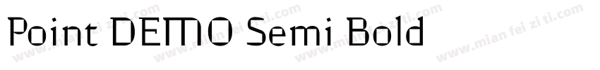 Point DEMO Semi Bold字体转换
